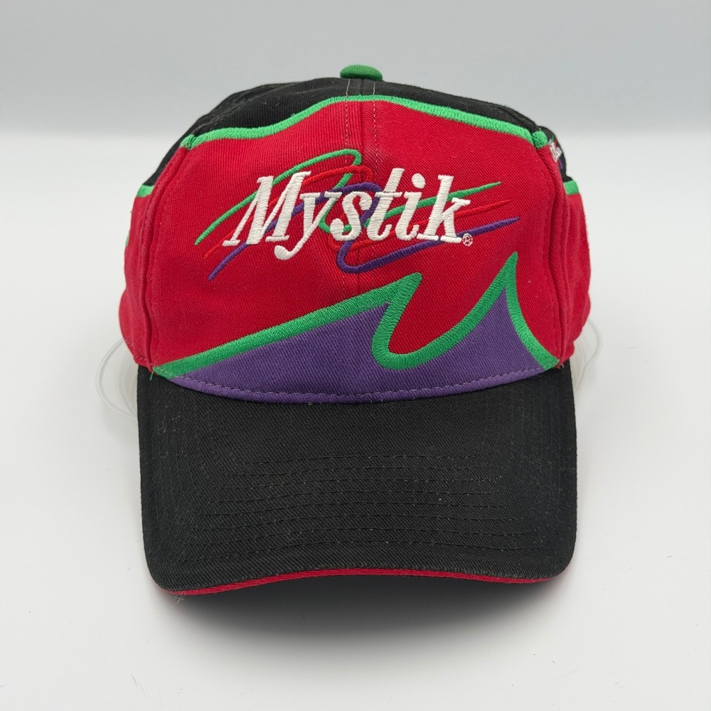 Vintage Mystik Lubricants Racing Citgo Men Hat OS Black Red Purple